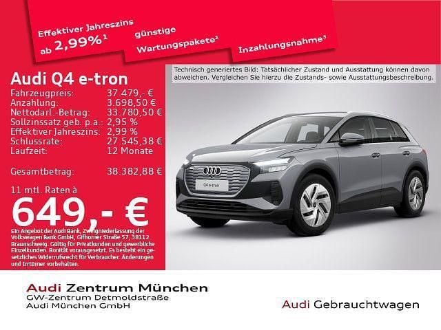 Kieselgrau Gebraucht 2023 Audi Q4 e-tron Comfort SUV | 37.479 € (Teuer) - Bild 1/2