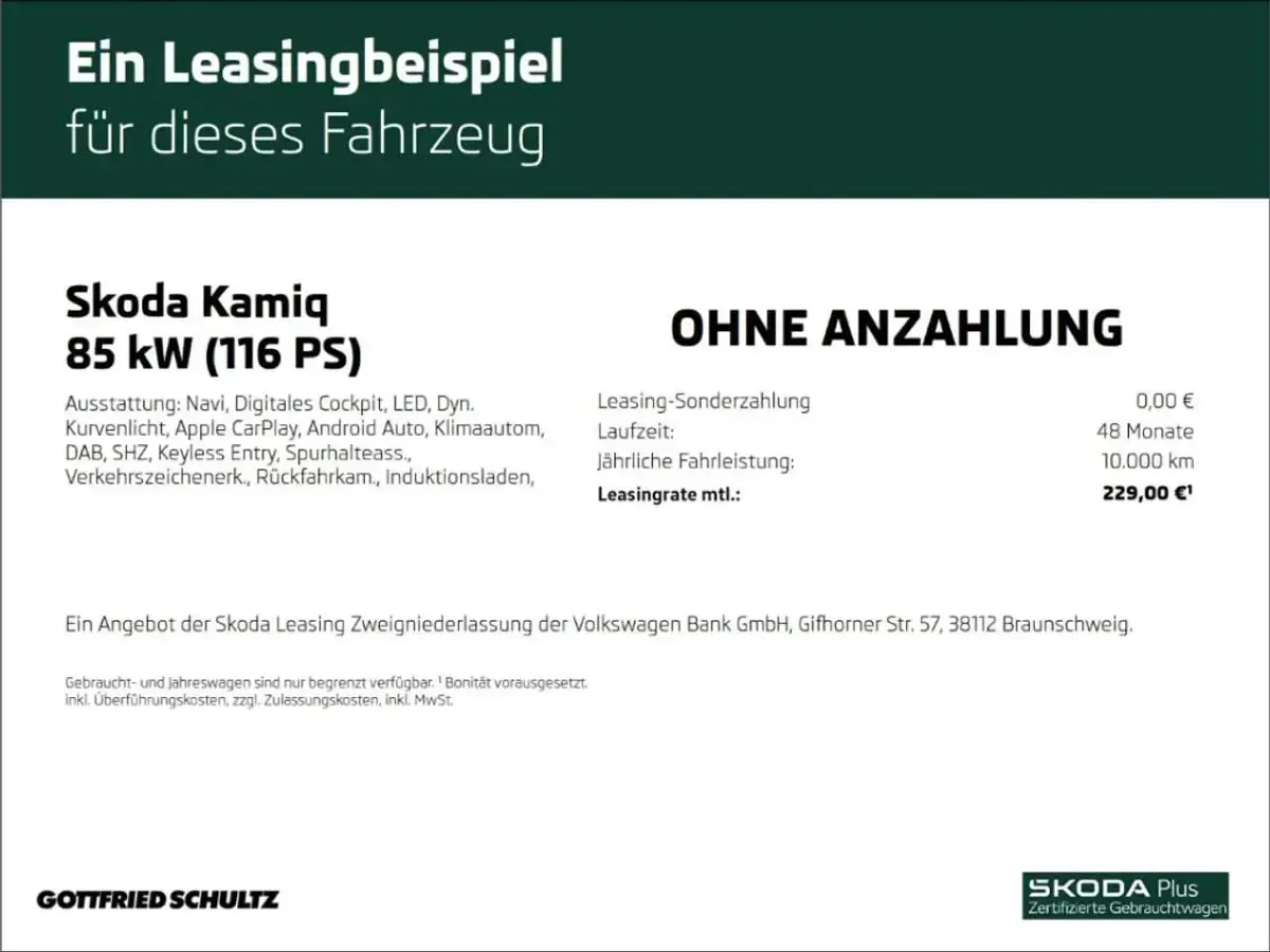 Gebraucht Skoda Kamiq Selection 116 PS (85 kW) 2025 Silber SUV