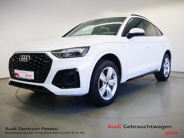 Gletscherweiß metallic Gebraucht 2024 Audi Q5 Sportback Ambiente SUV | 48.695 € (Fairer Preis) - Bild 1/4