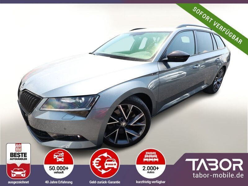 Grau Gebraucht 2018 Skoda Superb SportLine Kombi | 30.988 € - Bild 1/2