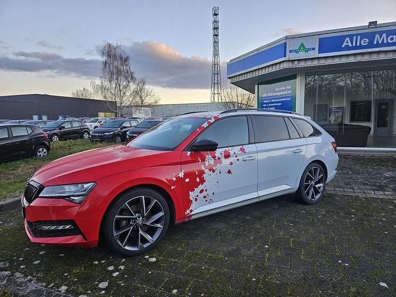 Weiß Gebraucht 2019 Skoda Superb SportLine Kombi | 21.390 € (Guter Preis) - Bild 1/4