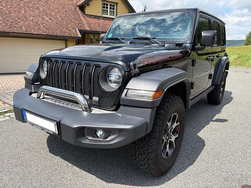 Schwarz Gebraucht 2018 Jeep Wrangler Unlimited Rubicon SUV | 32.900 € (Guter Preis) - Bild 1/4