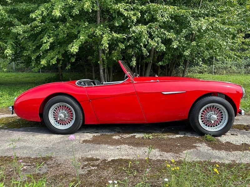 Brugt Austin Healey 100 90 HK (66 kW) 1954 Rød Cabriolet