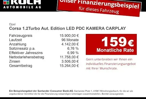 Second-hand Opel Corsa Edition 101 CP (74 kW) 2025 Negru Hatchback