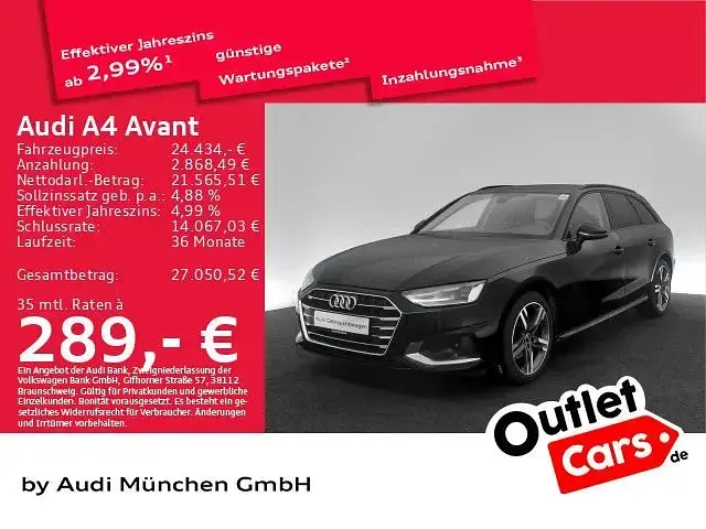 Second-hand Audi A4 Advanced Plus 163 CP (119 kW) 2023 Negru Break