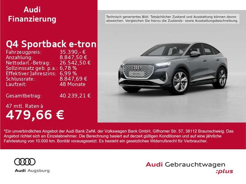 Kieselgrau Gebraucht 2022 Audi Q4 e-tron S-Line SUV | 35.390 € (Guter Preis) - Bild 1/4