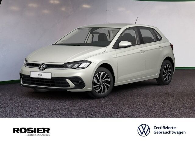 Grau / ascotgrau Gebraucht 2023 VW Polo Life Kleinwagen | 17.880 € (Superpreis) - Bild 1/3