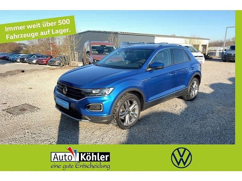 Ravennablau Gebraucht 2021 VW T-Roc Sportline SUV | 27.560 € (Guter Preis) - Bild 1/3