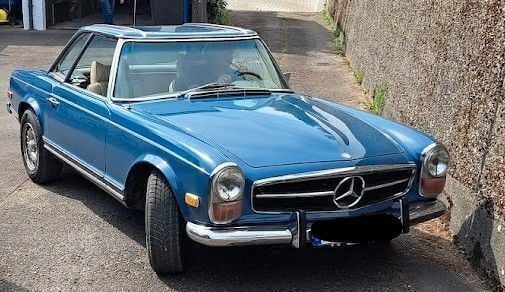 Blau Gebraucht 1970 Mercedes SL280 Cabrio | 67.500 € - Bild 1/4
