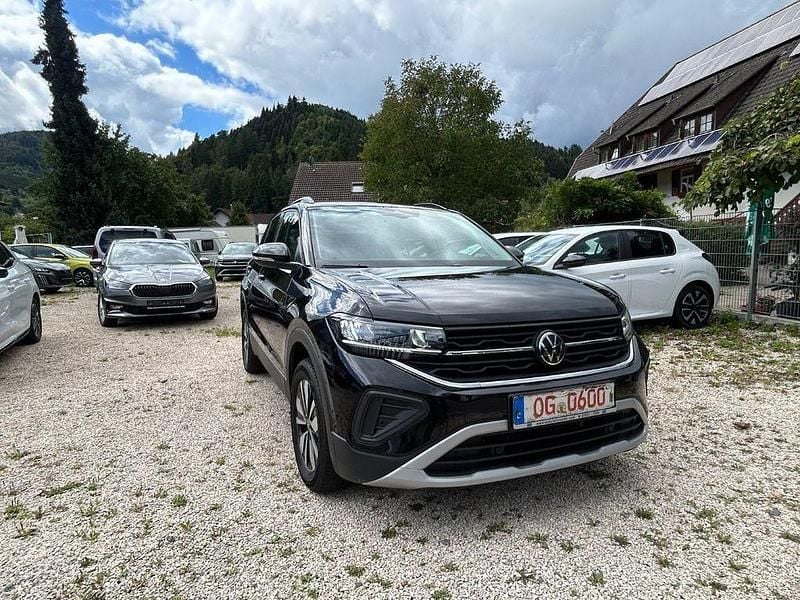 Schwarz Gebraucht 2024 VW T-Cross Goal SUV | 23.999 € (Superpreis) - Bild 1/4