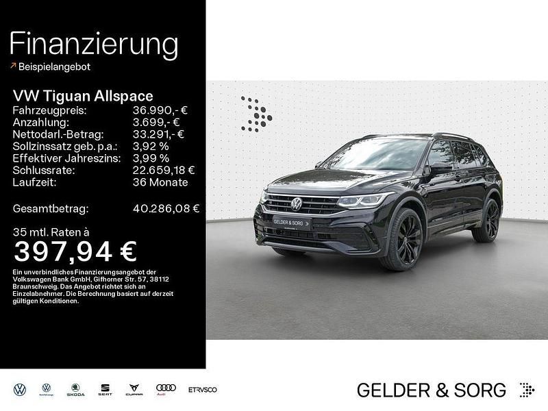 Deep black perleffekt Gebraucht 2022 VW Tiguan Allspace R-line SUV | 36.990 € (Etwas zu teuer) - Bild 1/4