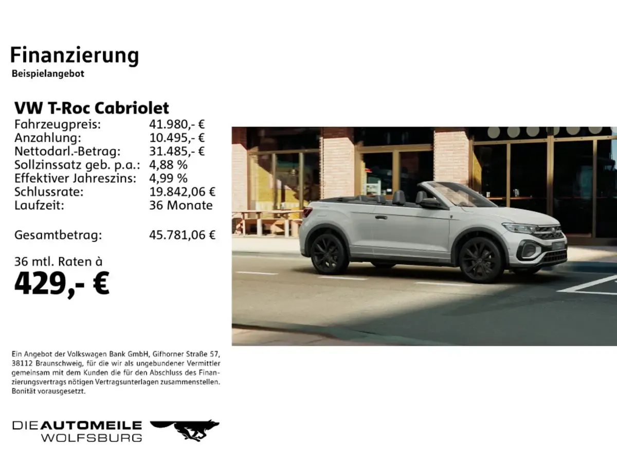 Gebraucht VW T-Roc Karmann 150 PS (110 kW) 2025 SUV