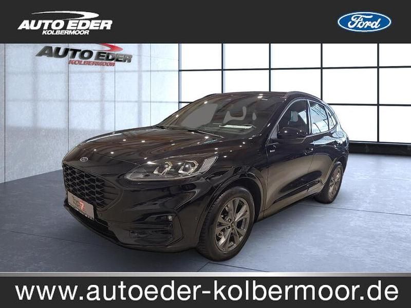 Obsidianschwarz (metallic) Gebraucht 2023 Ford Kuga ST-Line SUV | 27.490 € (Fairer Preis) - Bild 1/4