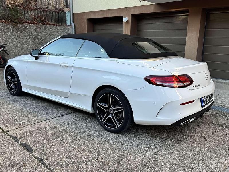 Gebraucht Mercedes C200 AMG line 184 PS (135 kW) 2020 Weiß Cabrio