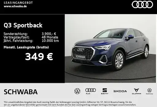 Gebraucht Audi Q3 Sportback S-Line 200 PS (147 kW) 2022 Blau SUV