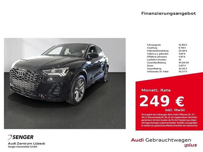 Mythosschwarz Gebraucht 2025 Audi Q3 Sportback S-Line SUV | 41.890 € (Fairer Preis) - Bild 1/1