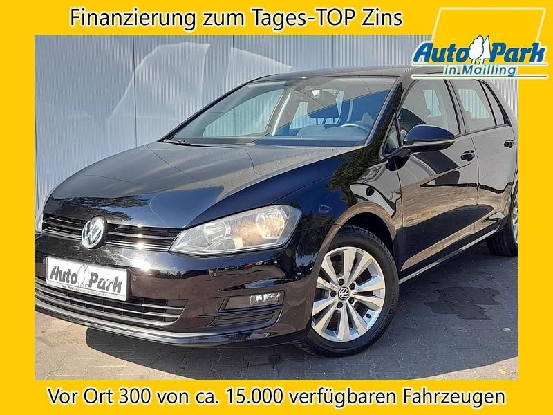 Schwarz Gebraucht 2014 VW Golf VII Comfortline Limousine | 9.977 € (Fairer Preis) - Bild 1/3