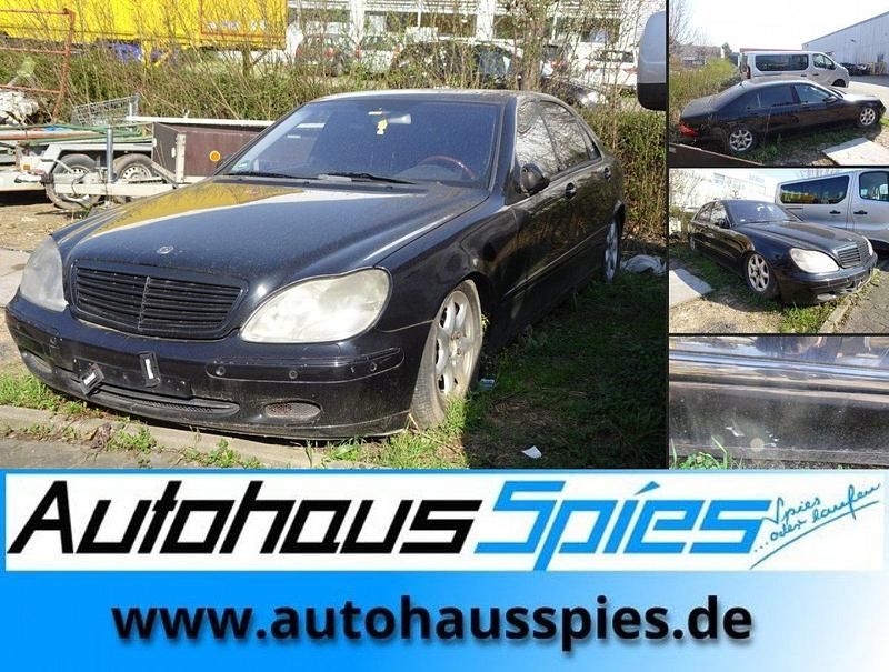 Obsidianschwarz Gebraucht 1999 Mercedes S500L Limousine | 990 € - Bild 1/4