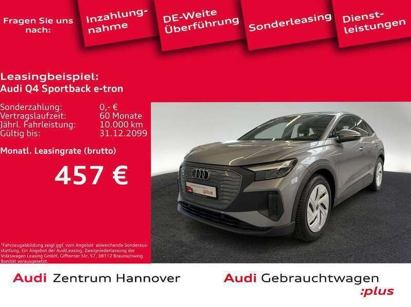 2l taifungrau metallic Gebraucht 2022 Audi Q4 e-tron SUV | 28.990 € (Fairer Preis) - Bild 1/4