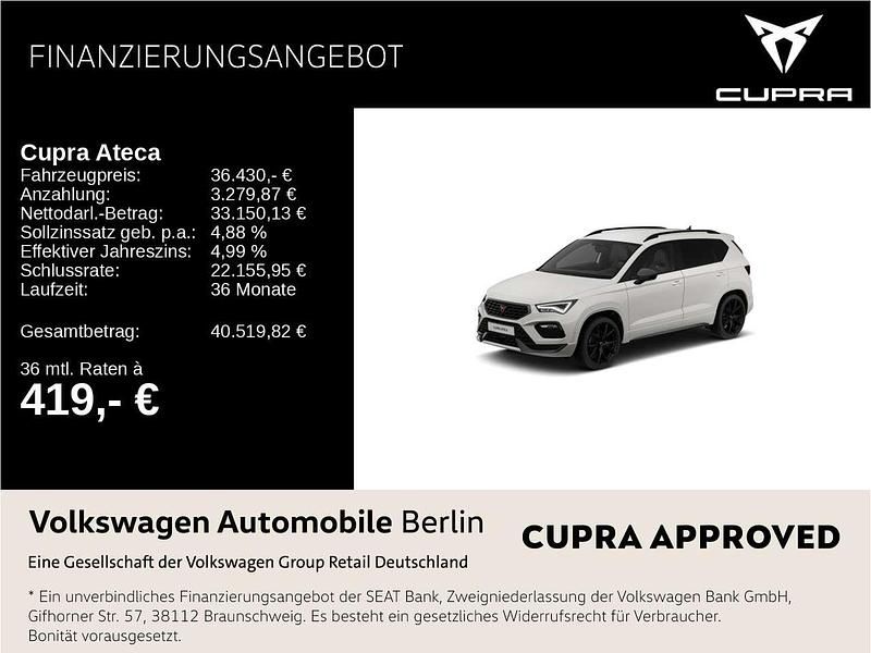 Novo Cupra Ateca 150 HP (110 kW) 2026 Branco SUV