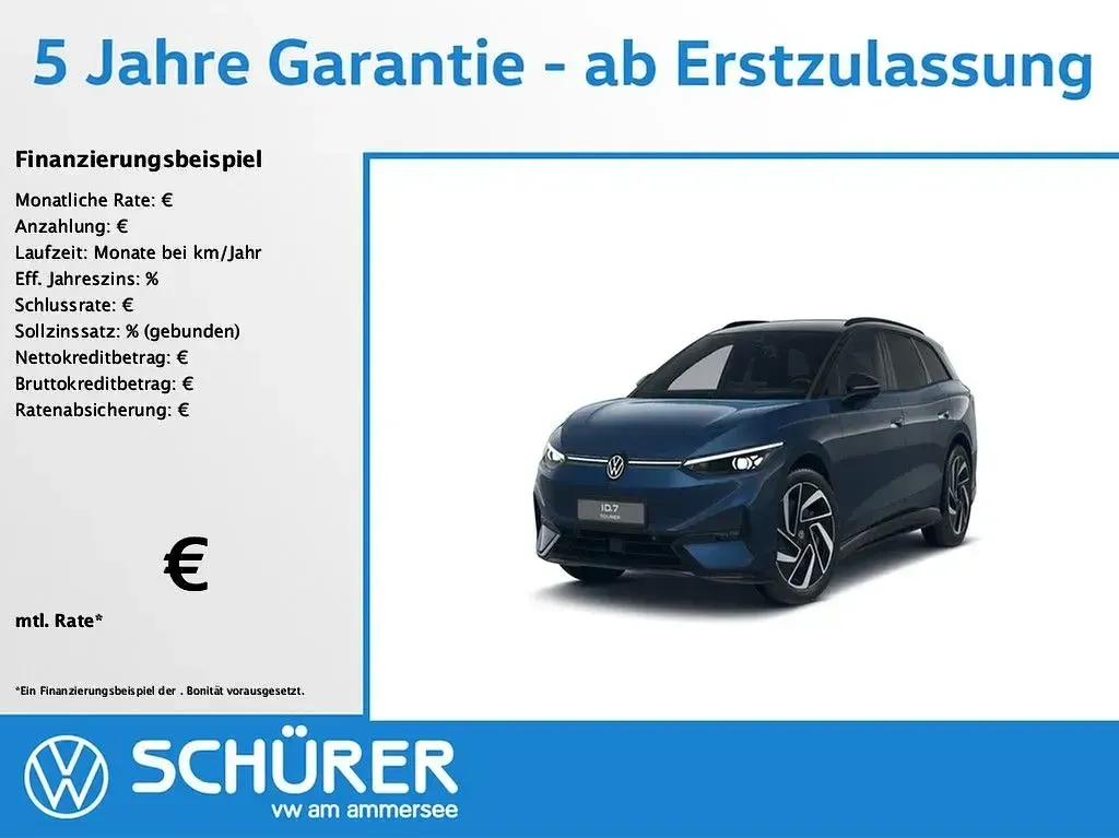 Second-hand VW ID.7 Pro 210 kW (286 CP) 2025 Albastru Break
