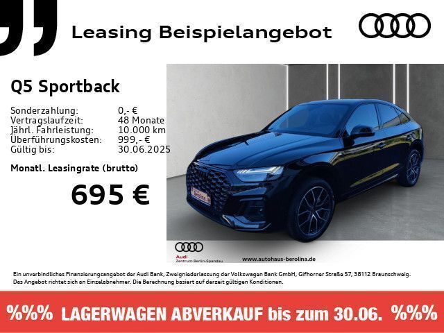 Schwarz Neu 2025 Audi Q5 Sportback S-Line SUV | 63.590 € (Fairer Preis) - Bild 1/4