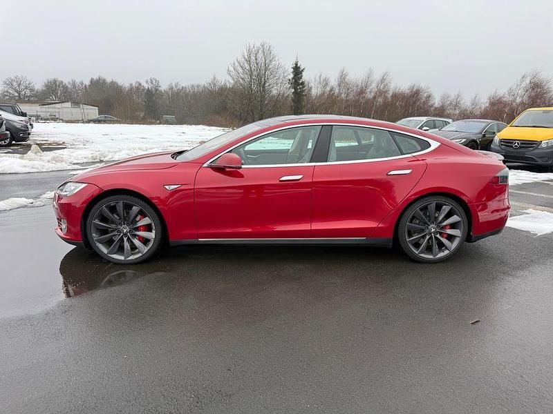 Gebraucht Tesla Model S 344 kW (469 PS) 2015 Rot Kleinwagen