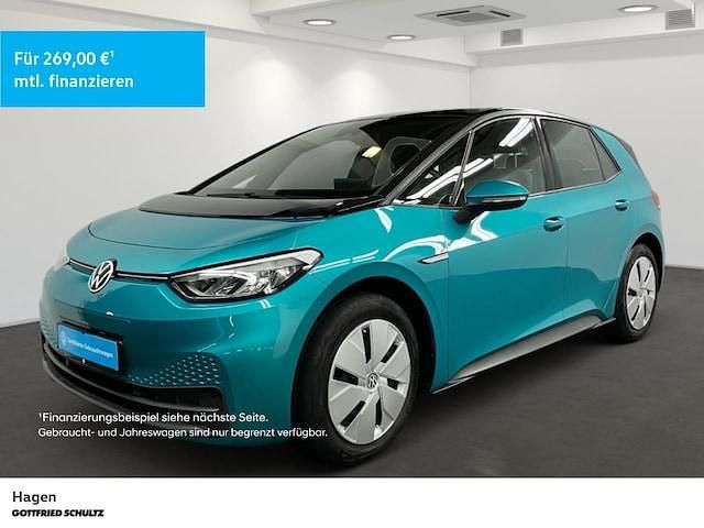Blau Gebraucht 2021 VW ID.3 Pure Kleinwagen | 19.650 € (Etwas zu teuer) - Bild 1/3