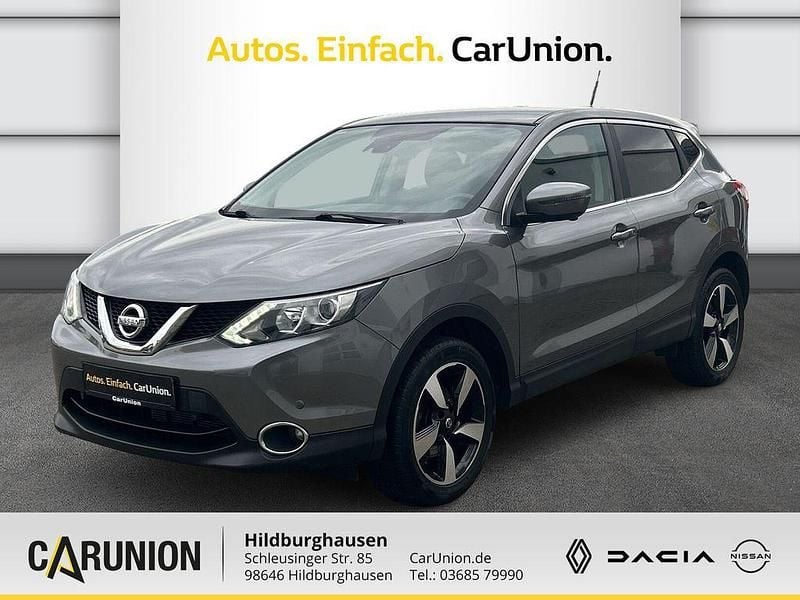Gun metallic (m) Gebraucht 2016 Nissan Qashqai 360º SUV | 9.990 € (Superpreis) - Bild 1/4