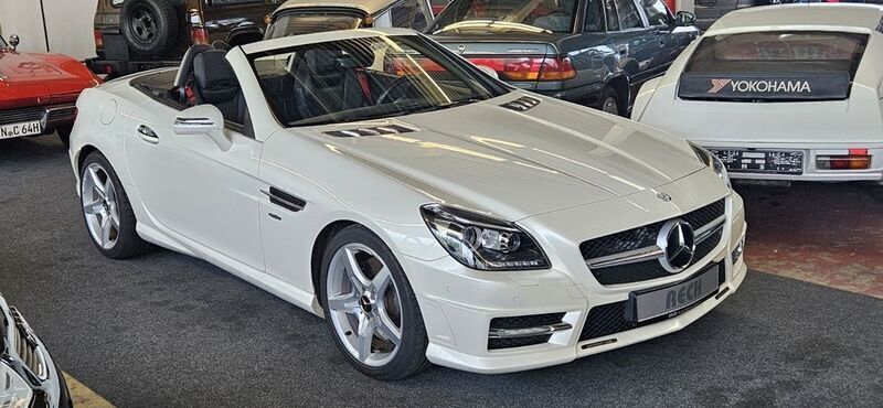Weiß Gebraucht 2014 Mercedes SLK350 AMG Cabrio | 30.000 € (Fairer Preis) - Bild 1/3