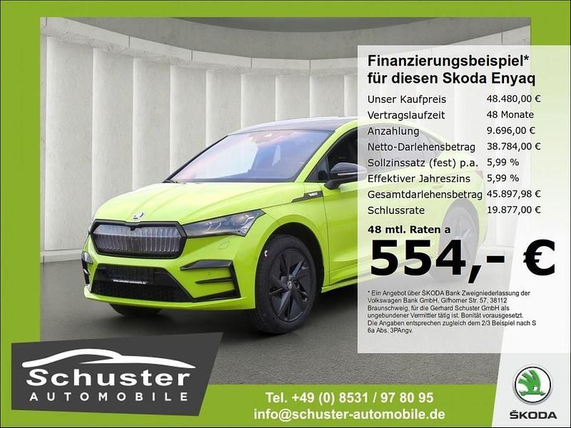 Gebraucht Skoda Enyaq iV RS 250 kW (340 PS) 2024 Mamba grün SUV