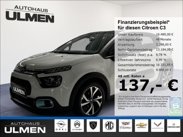 Weiss Gebraucht 2023 Citroën C3 PureTech Kleinwagen | 16.480 € (Fairer Preis) - Bild 1/4