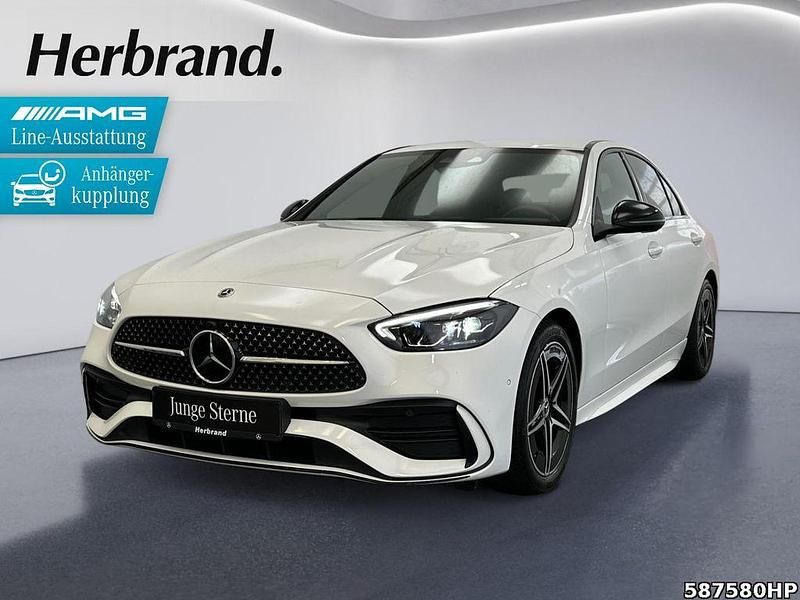 Weiss Gebraucht 2024 Mercedes C300 AMG Limousine | 44.990 € (Fairer Preis) - Bild 1/4