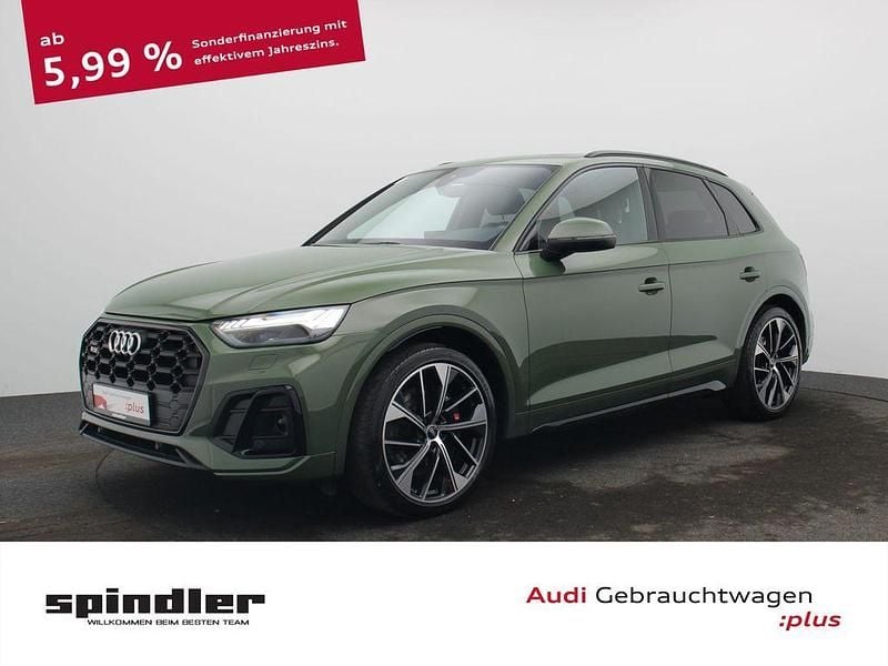 Distriktgrün metallic Gebraucht 2022 Audi SQ5 Sport SUV | 53.980 € (Etwas zu teuer) - Bild 1/4