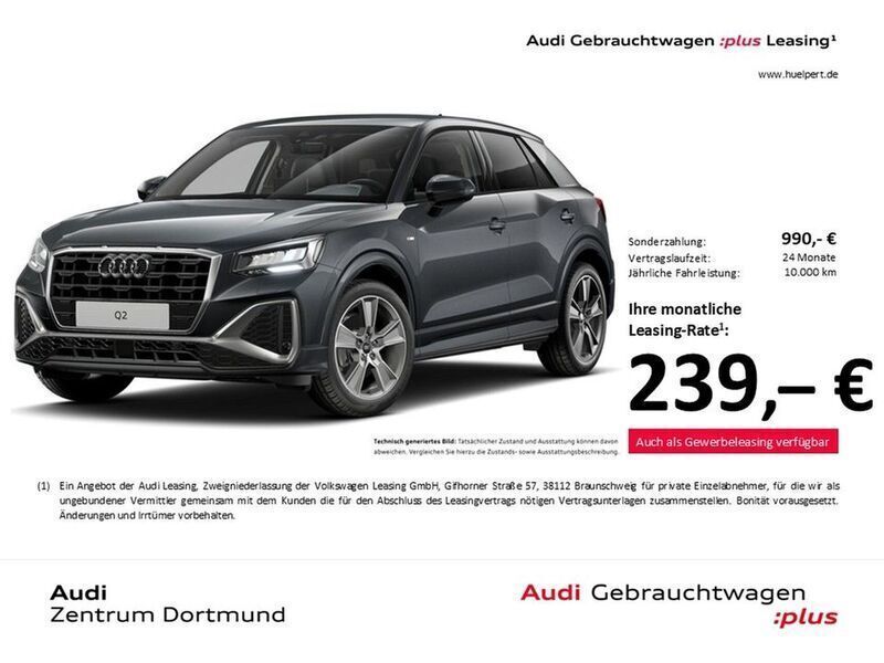Daytonagrau perleffekt Gebraucht 2024 Audi Q2 S-Line SUV | 32.344 € (Guter Preis) - Bild 1/3