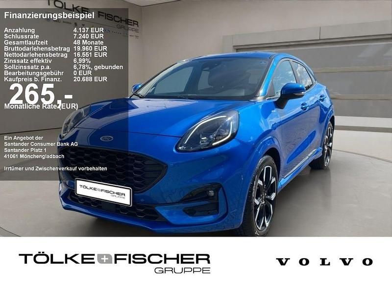 Blau Gebraucht 2021 Ford Puma Gen-E ST-Line X SUV | 19.349 € (Etwas zu teuer) - Bild 1/4