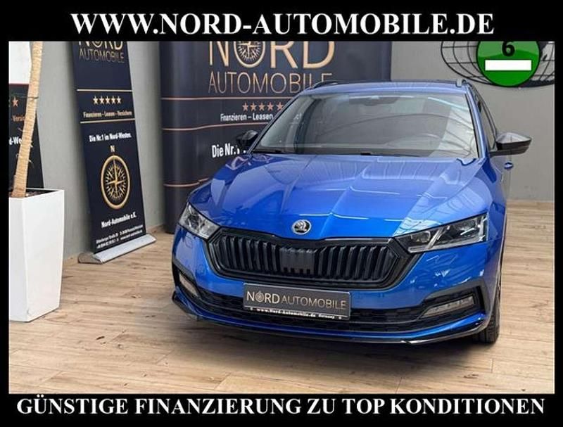 Race blau metallic (metallic) Gebraucht 2022 Skoda Octavia SportLine Kombi | 22.400 € (Fairer Preis) - Bild 1/1