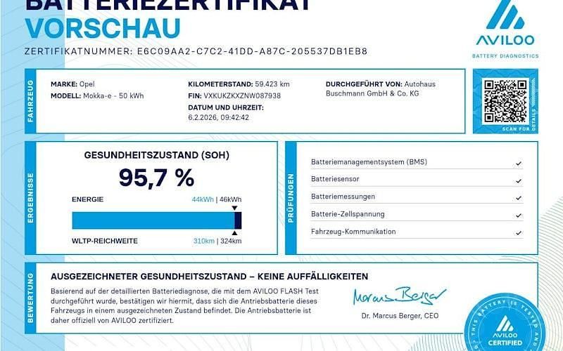 Gebraucht Opel Mokka-e Edition 100 kW (136 PS) 2022 Schwarz SUV
