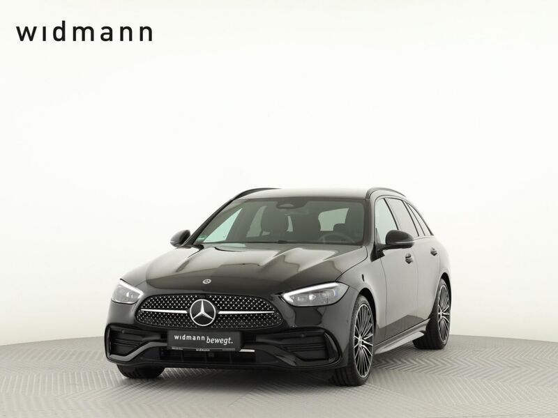 Metalliclack obsidianschwarz Gebraucht 2024 Mercedes C200 AMG Kombi | 43.850 € (Etwas zu teuer) - Bild 1/4