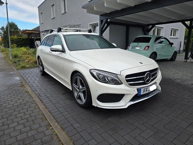 Gebraucht Mercedes C180 AMG line 156 PS (114 kW) 2015 Weiß Kombi