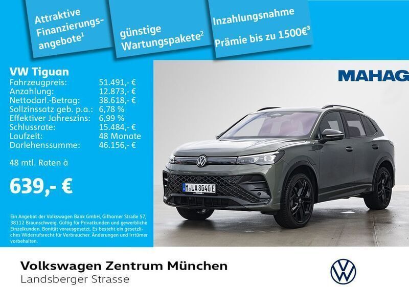 Grün Gebraucht 2024 VW Tiguan R-line SUV | 51.491 € - Bild 1/2