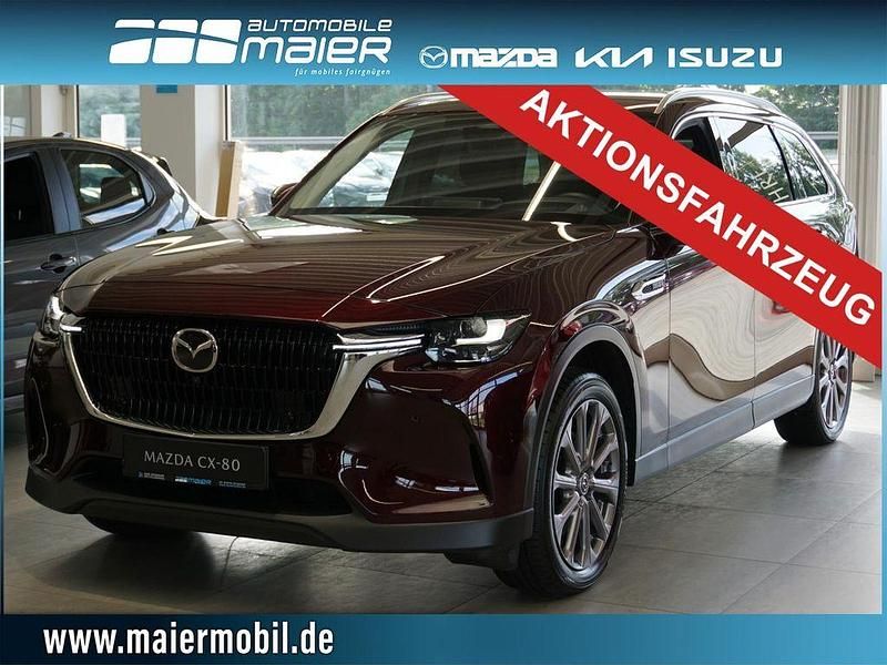 Rot Gebraucht 2024 Mazda CX-80 Exclusive-Line SUV | 54.950 € (Fairer Preis) - Bild 1/4