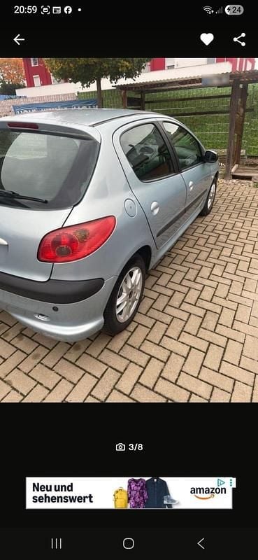 Gebraucht Peugeot 206 75 PS (55 kW) 2004 Blau Kleinwagen
