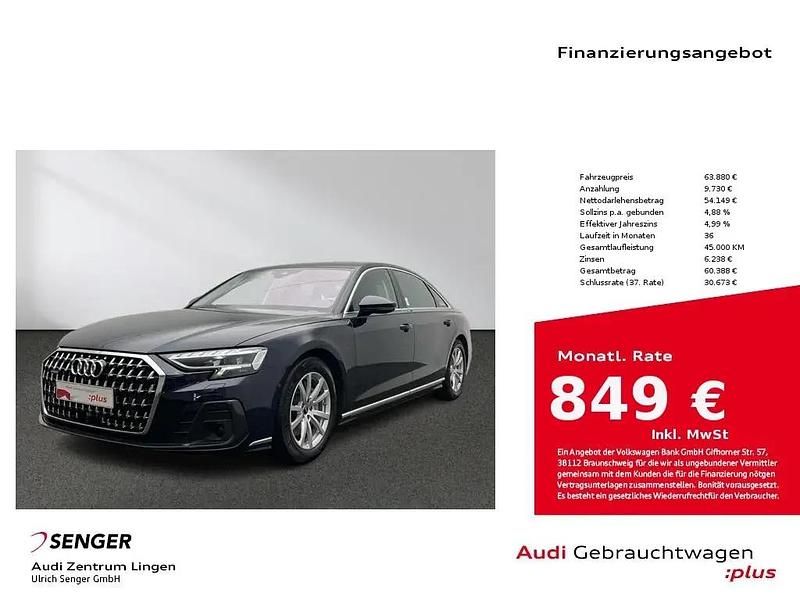 Firmamentblau metallic Gebraucht 2023 Audi A8L Ambiente Limousine | 63.880 € (Fairer Preis) - Bild 1/1