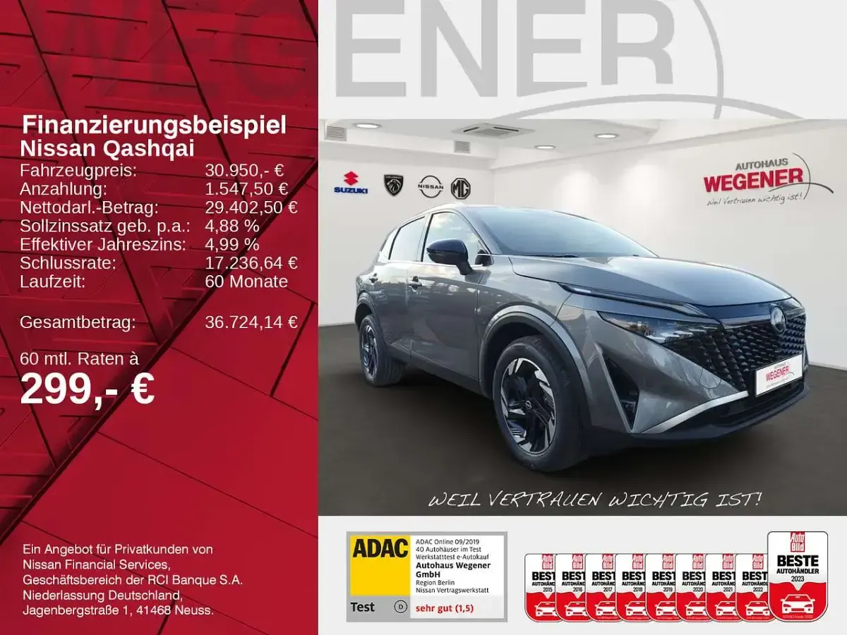 Neu Nissan Qashqai 360º 140 PS (102 kW) 2026 Gun metallic SUV