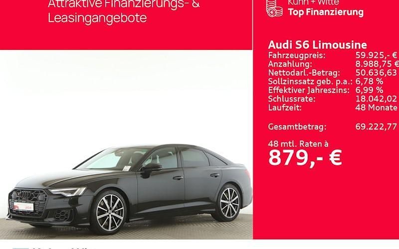Schwarz Gebraucht 2024 Audi S6 Sport Limousine | 59.925 € (Fairer Preis) - Bild 1/4