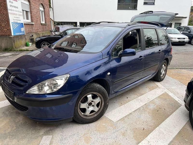 Farbe china blau/metallic Gebraucht 2002 Peugeot 307 Tendance Kombi | 1.600 € - Bild 1/4