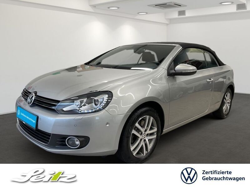 Silber Gebraucht 2012 VW Golf Cabriolet Cabrio | 13.448 € (Teuer) - Bild 1/4