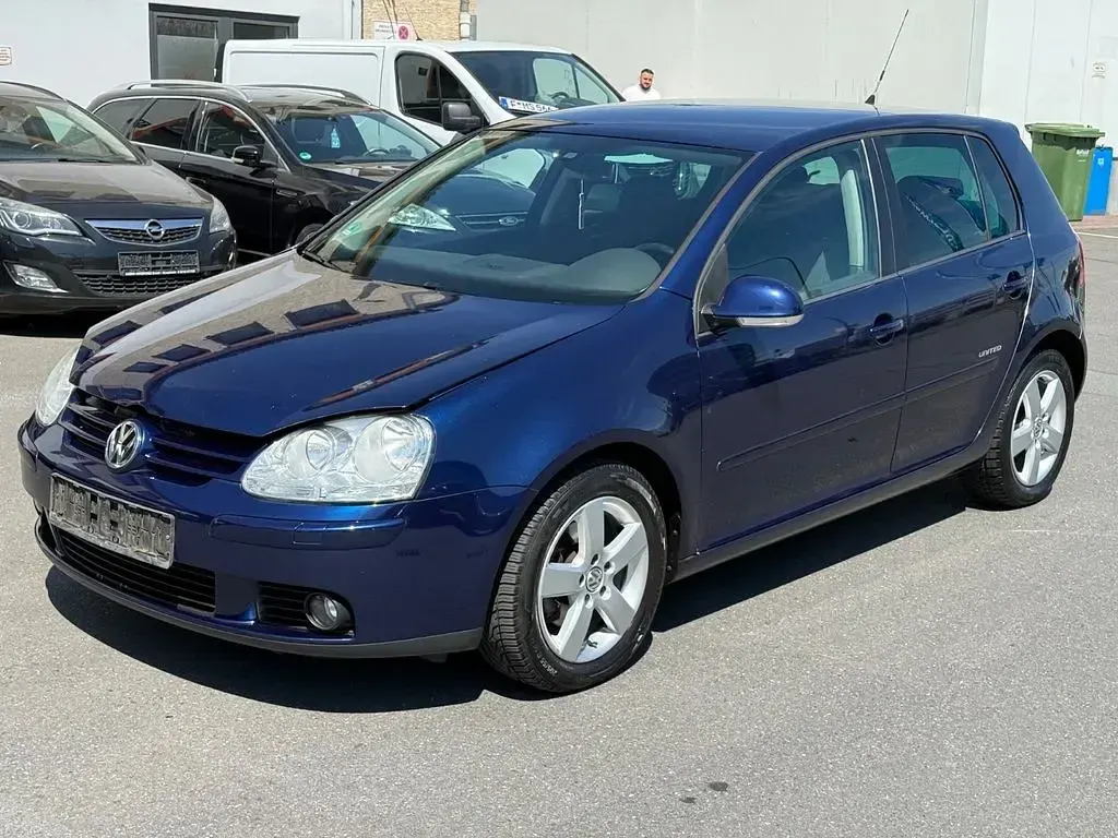 Gebraucht VW Golf V United 122 PS (89 kW) 2008 Blau Kleinwagen