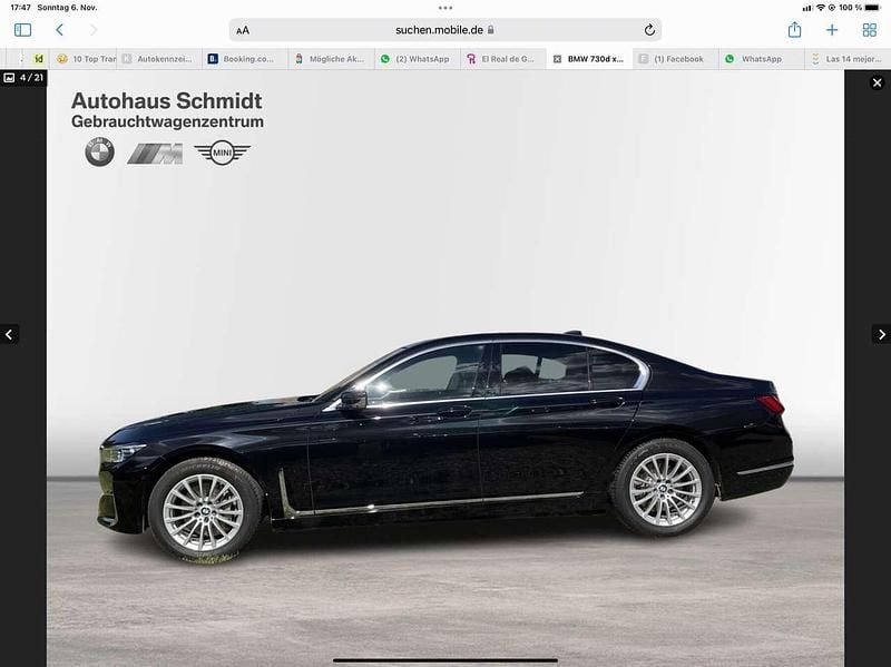 Gebraucht BMW 730 286 PS (210 kW) 2021 Schwarz Limousine